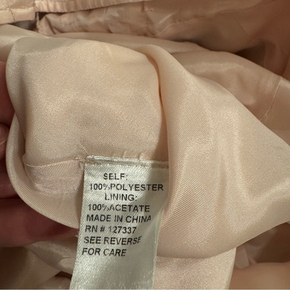 Mignon Dusty Rose Pink Rosette Evening Gown / Bridal Gown - Size: 12 - Picture 15 of 15